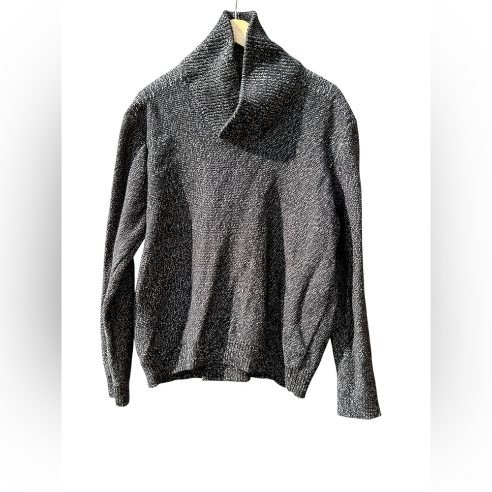 INC International Concepts Sweater Black Shawl Collar Sz. XL